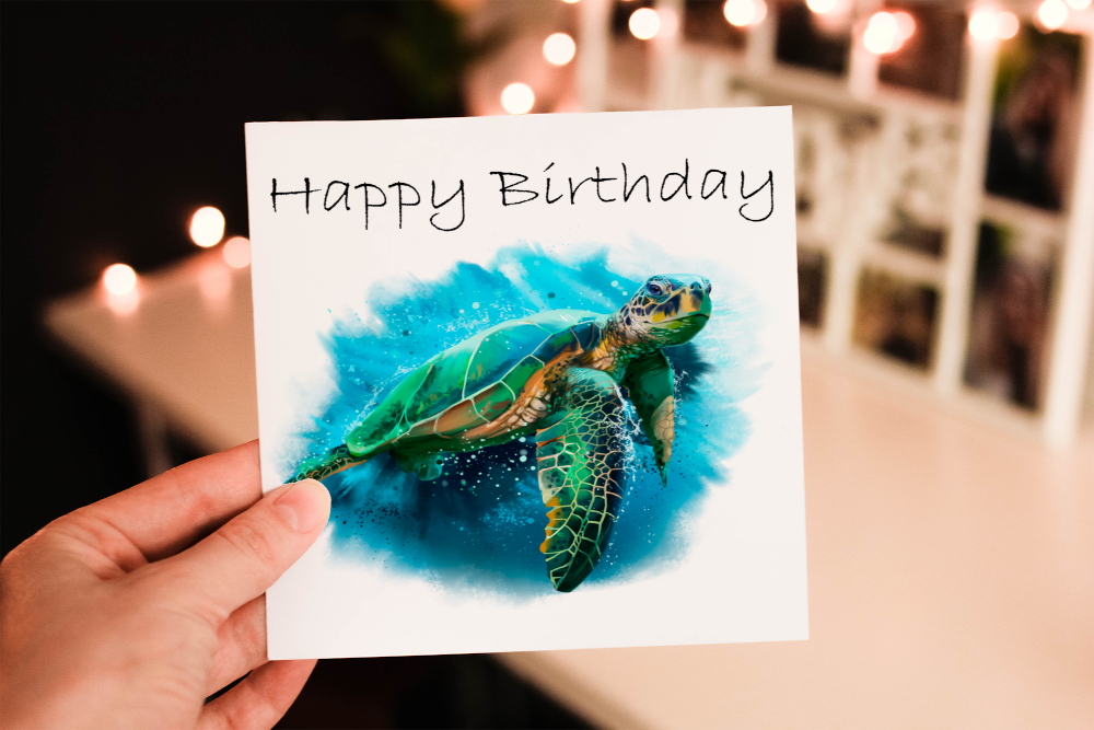 Turtle Birthday Card